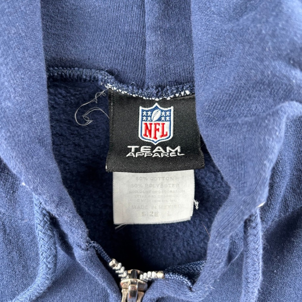 NFL Chargers Full Zip Hoodie Size Large Navy Blue Mens Gameday Fleece Sweatshirt - Picture 4 of 9